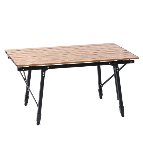 Naturehike MW03 outdoor telescopic folding table - Wood grain