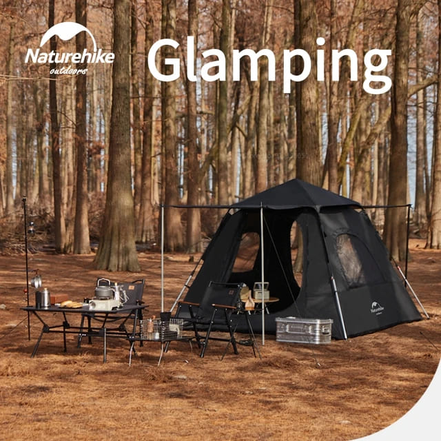 Naturehike Ango 3 person Automatic tent(with hall pole) - Black