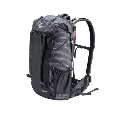 Naturehike Rock 60L+5L hiking backpack 60L+5L - Black