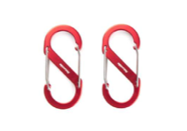 Naturehike S Type Aluminum Alloy Hook - Red 2PCs (Medium)