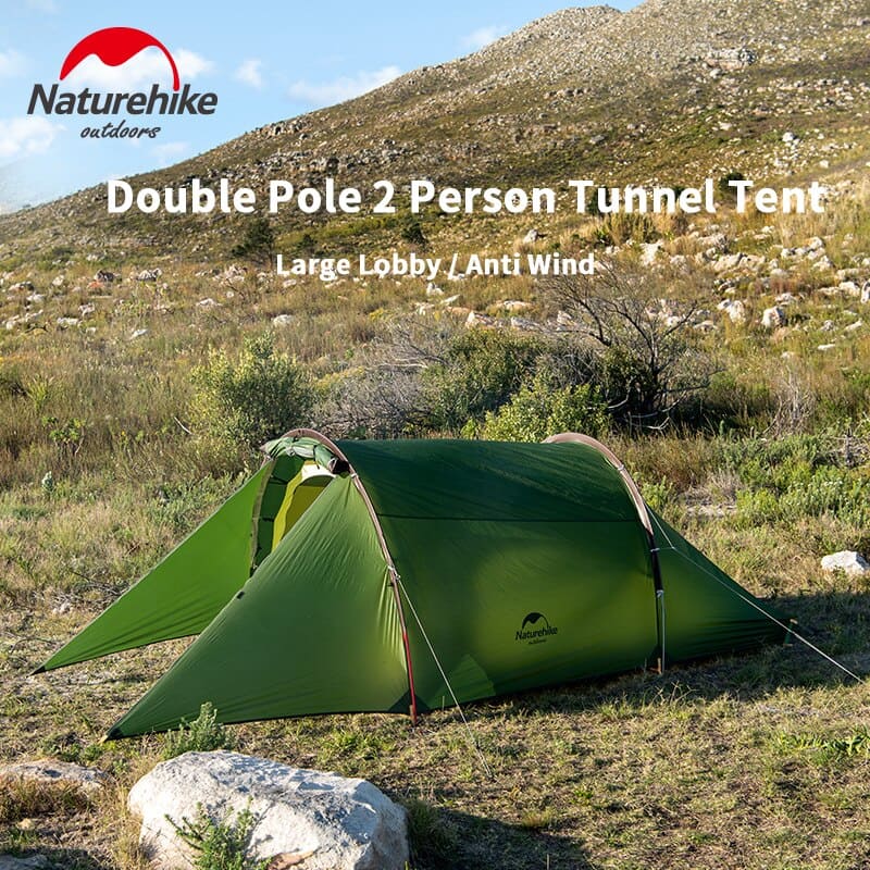 Naturehike Cloud Tunnel 2 Man Tent 2 Man Forest Green