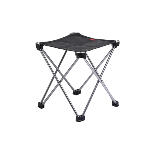 Naturehike Outdoor aluminum alloy folding stool - Black