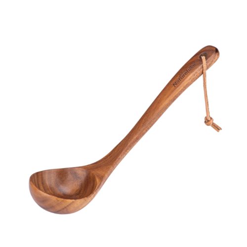 Naturehike Solid wood Spoon set soup Spoon - Dark Khaki