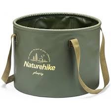 Naturehike foldable round bucket 10L - Army Green