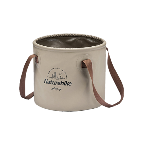 Naturehike foldable round bucket 20L - Light Brown