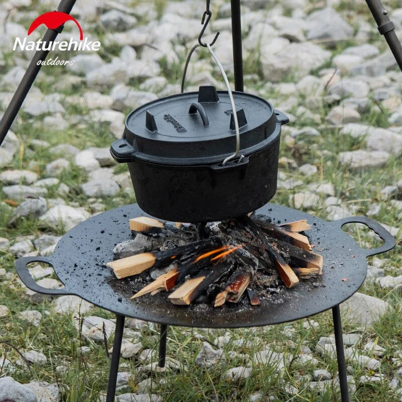 Naturehike Cast iron Dutch Oven/10 inch - Black