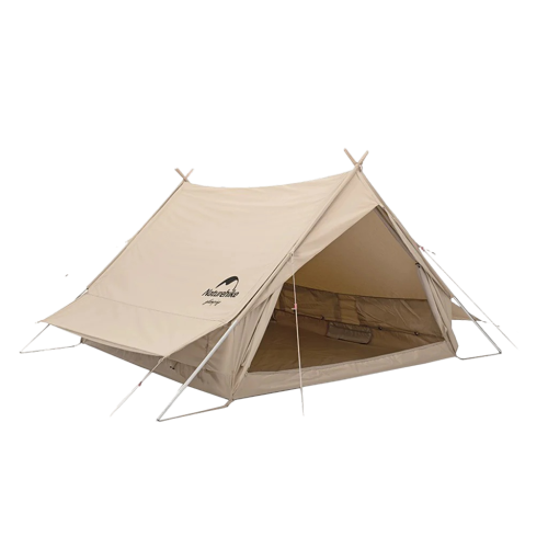 Naturehike Extend 4.8 Cotton Eaves Tower Tent Quicksand - Gold