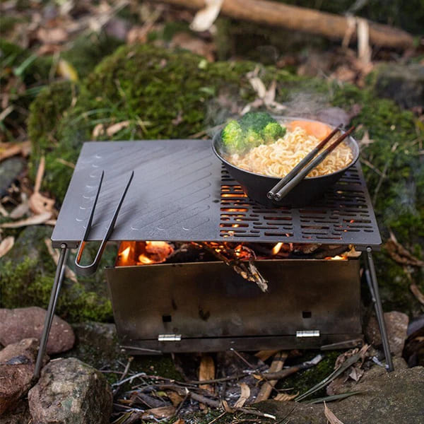 Naturehike titanium folding grill - titanium