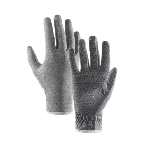 Naturehike GL09-T Lightweight Sunscreen Anti-skid Gloves (Medium) - Light and Dark Gray