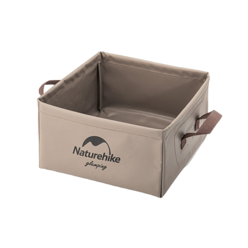 Naturehike H030 Foldable Square Bucket - Light Brown (13L)