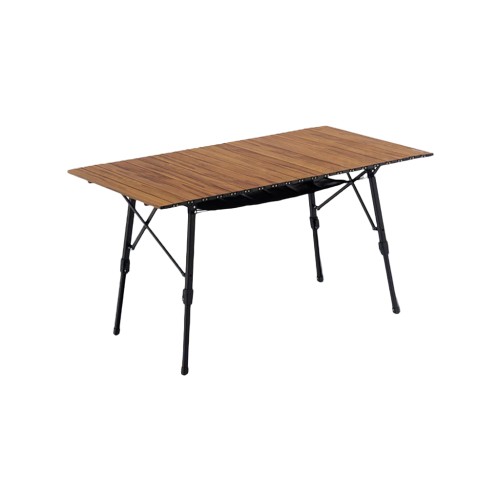 Naturehike MW03 outdoor telescopic folding table (Large) - Wood grain