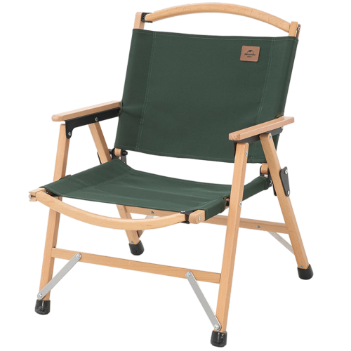 Naturehike Outdoor folding wooden Chair - Wood-Forest Green