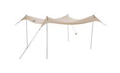 Naturehike UPF 50+ beach tarp with 4 poles - Khaki