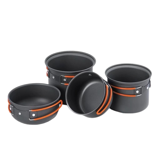 Naturehike NH Four-piece hiking Camping Cookware - Carbon