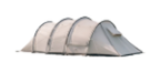 Naturehike Cloud vessel tunnel tent (with snow skirt)- quicksand gold L