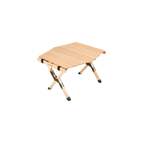 Naturehike outdoor folding egg roll table (Small) - Wood Color