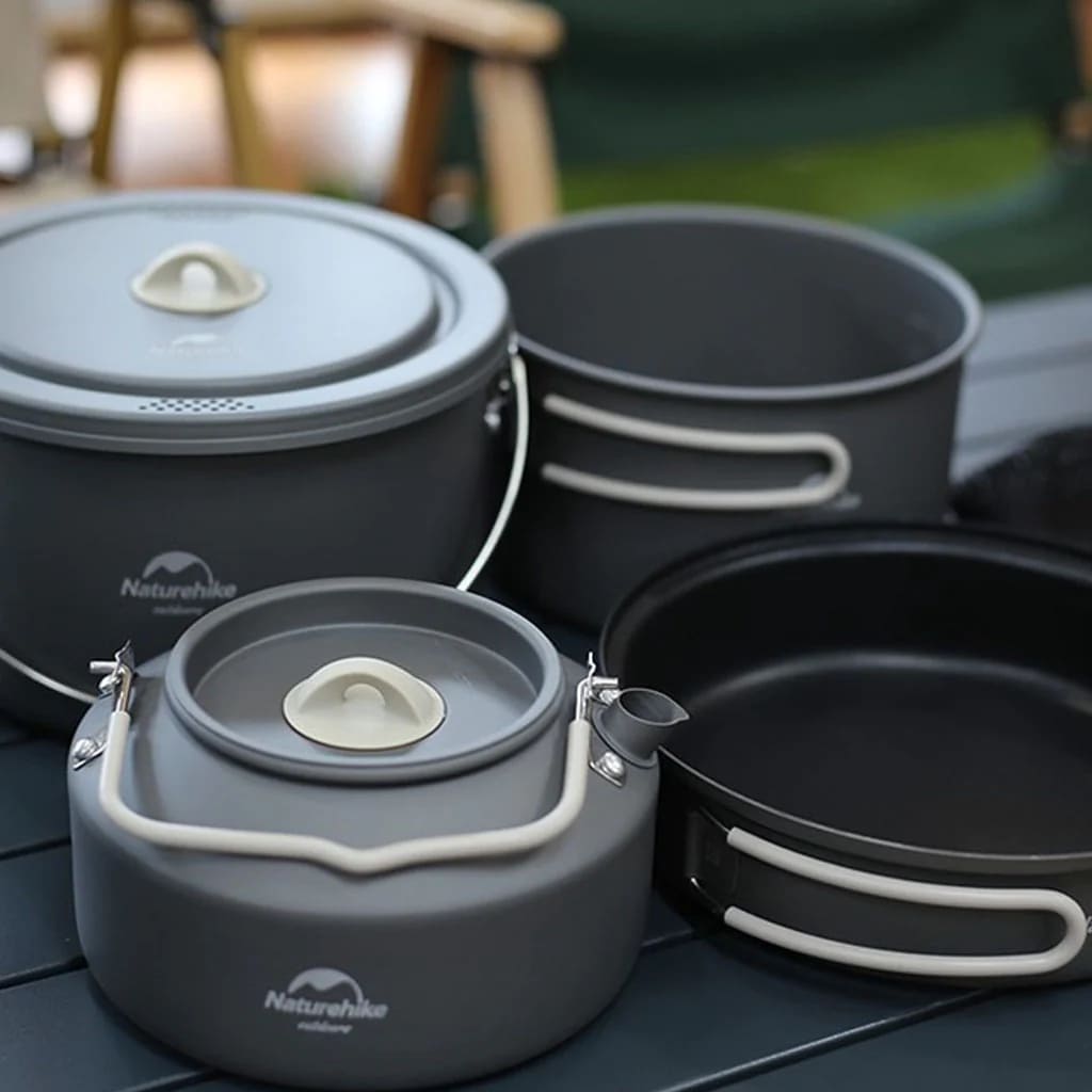 Naturehike Aluminum Alloy Camping Pot set pot set - Carbon