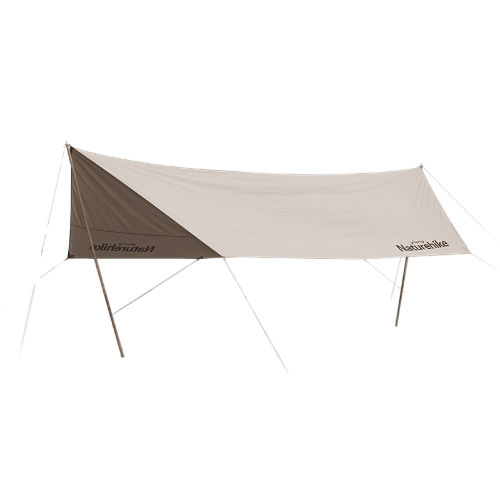 Naturehike Classy Cotton Camp Large Hexagon Canopy (with 2pcs poles) Quicksand Gold