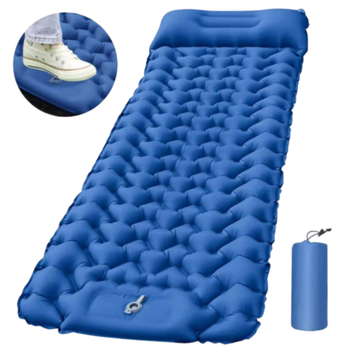 Naturehike FC-12 Foot-Pump Inflatable Camping Sleeping Pad (Presale) Navy