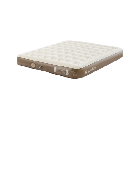 Naturehike Chenjing C25 Built-in pump PVC Raised Inflatable Mattress Double Khaki