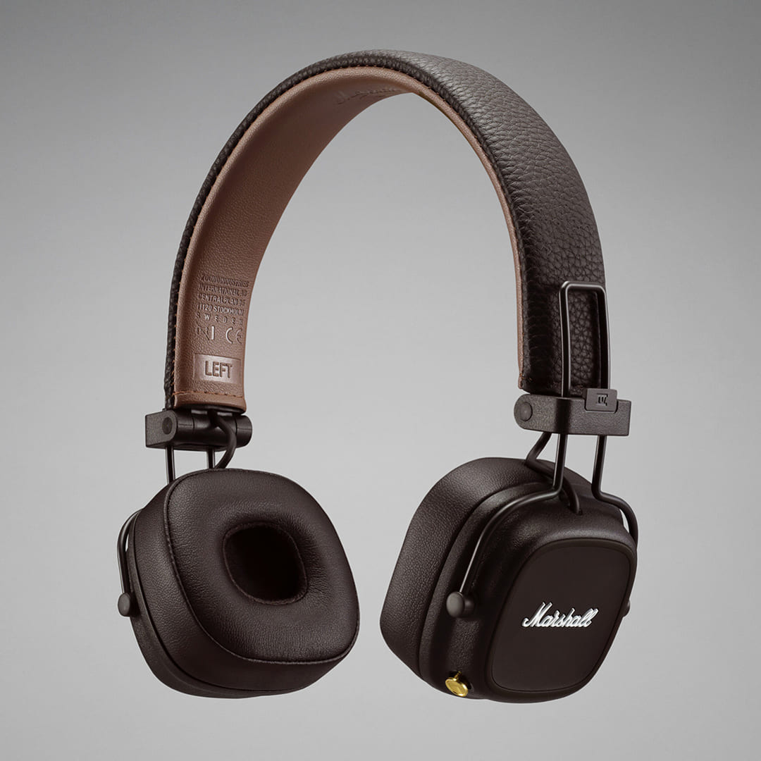 Marshall Major IV Wireless Headphones Brown