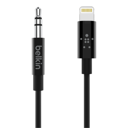 Belkin 3.5 mm Audio Cable With Lightning Connector Black