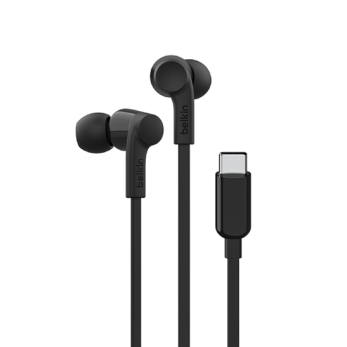 Belkin Rockstar Headphones with USB-C Connector - Black