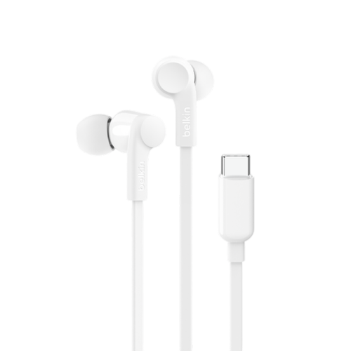 Belkin Rockstar Headphones with USB-C Connector - White