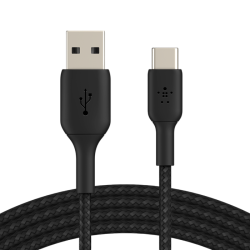 Belkin Braided USB-C to USB-A Cable - 2m Black