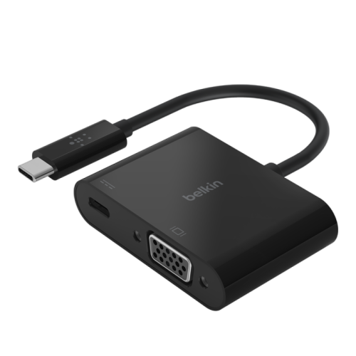 Belkin Usb-C to VGA + Charge Adapter - Black