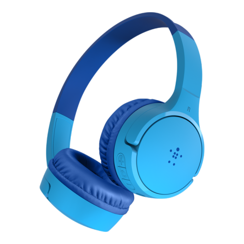 Belkin SoundForm Mini Wireless On-Ear Headphones for Kids Blue