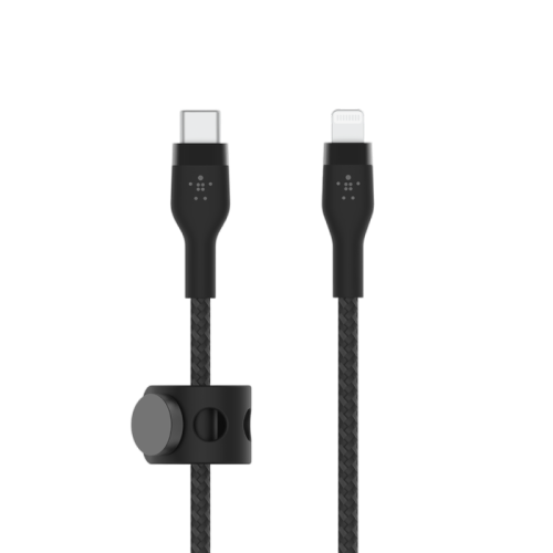 Belkin Flex USB-C Silicone Cable With Lightning Connector 3m - Black