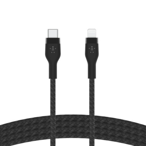 Belkin BoostCharge Pro Flex USB-C Cable with Lightning Connector 3M - Black