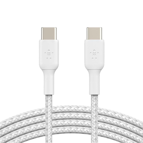 Belkin BoostCharge Braided USB-C to USB-C 2m White - 2pack