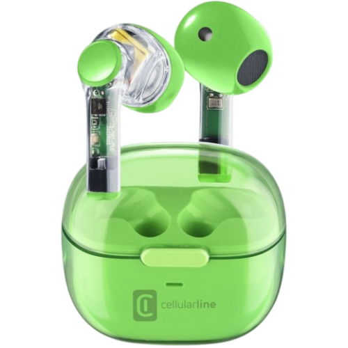 Cellularline FINE Bluetooth Earphones - Green