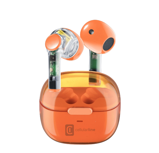 Cellularline FINE Bluetooth Earphones - Orange