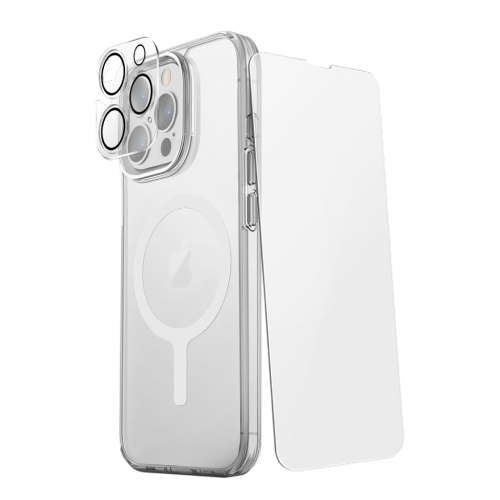 Uniq iPhone 15 Pro 6.1 Magclick Charging Lifepro Xtreme (AF) 360 Protection Bundle Pack