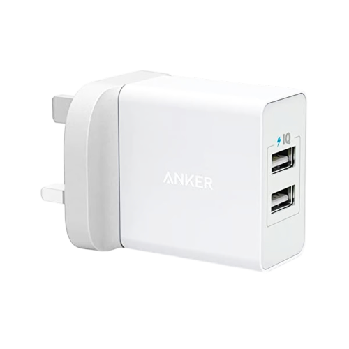Anker 24W 2-Port USB Charger -White