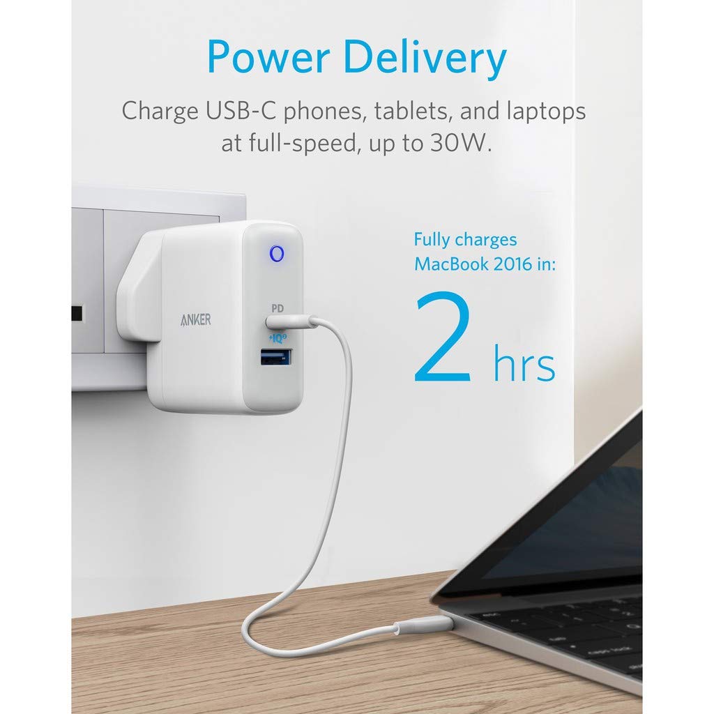 Anker PowerPort II PD with 1PD and 1 PIQ2.0 - White