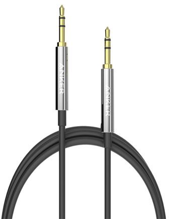 ANKER A7123H12 3.5MM MALE TO MALE AUDIO CABLE 4FT WITHOUT HOOKBLACK