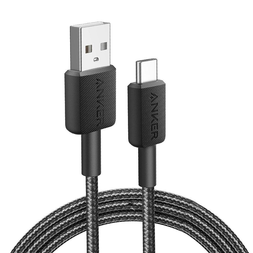 Anker 322 USB-A to USB-C Cable Braided (0.9m/3ft) -Black