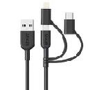 Anker PowerLine II 3-in-1 (0.9m/3ft) C89 -Black