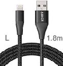 Anker Powerline+ II Lightning (1.8m/6ft) C89 -Black