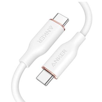 Anker PowerLine III Flow USB-C to USB-C 100W (0.9m/3ft) -White
