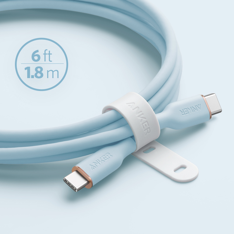 Anker PowerLine III Flow USB-C to USB-C 100W (1.8m/6ft) -Blue