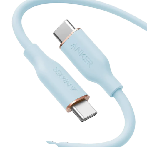 ANKER POWERLINE III FLOW USB-C TO USB-C 6FT CABLE B2B - UN (EXCLUDED CN, EUROPE) BLUE ITERATION 1 A8553H31