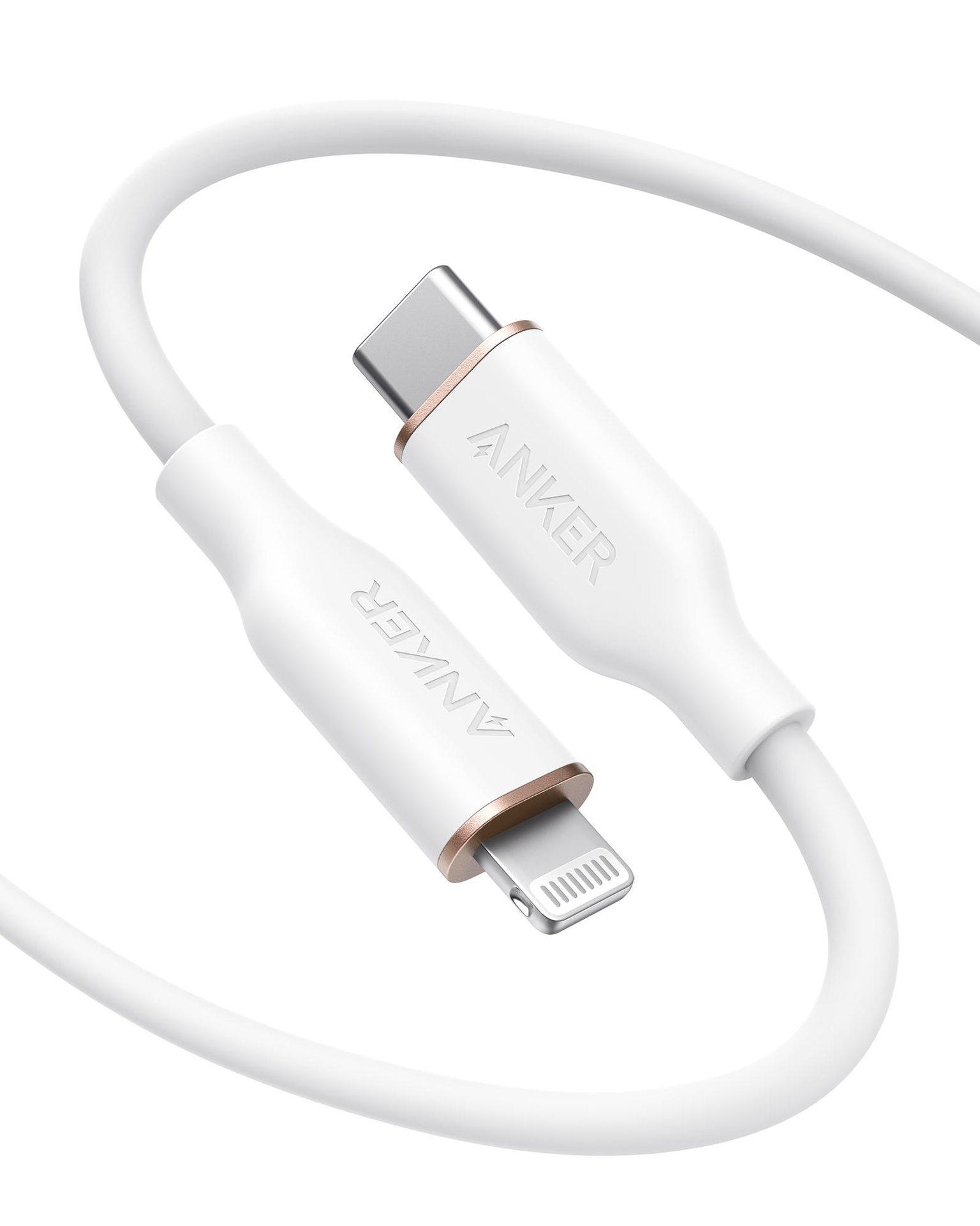 Anker PowerLine III Flow USB-C to Lightning (0.9m/3ft) -White