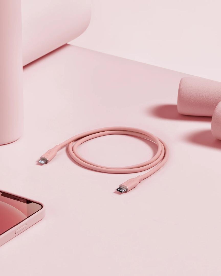 Anker PowerLine III Flow USB-C to Lightning Cable (6ft/1.8m) – Pink