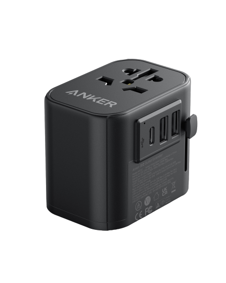 Anker PowerExtend USB-C Travel Adapter (4-in-1) -Black