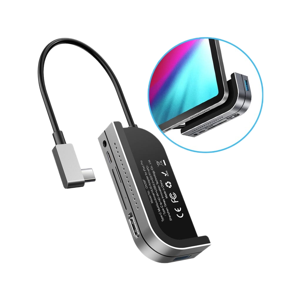 Baseus Type C Hub Convertor For Ipad - Dark Grey